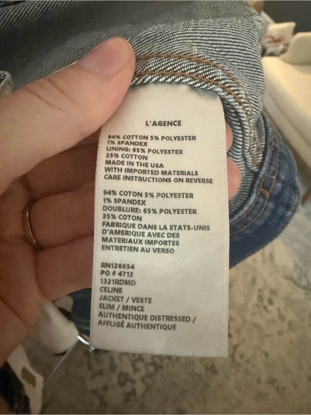 L’Agence Denim Jacket - Picture 6 of 6